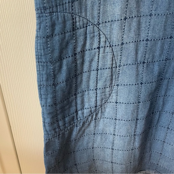 Anthropologie Cloth and Stone frayed chambray denim tunic in Sz small - Picture 14 of 15